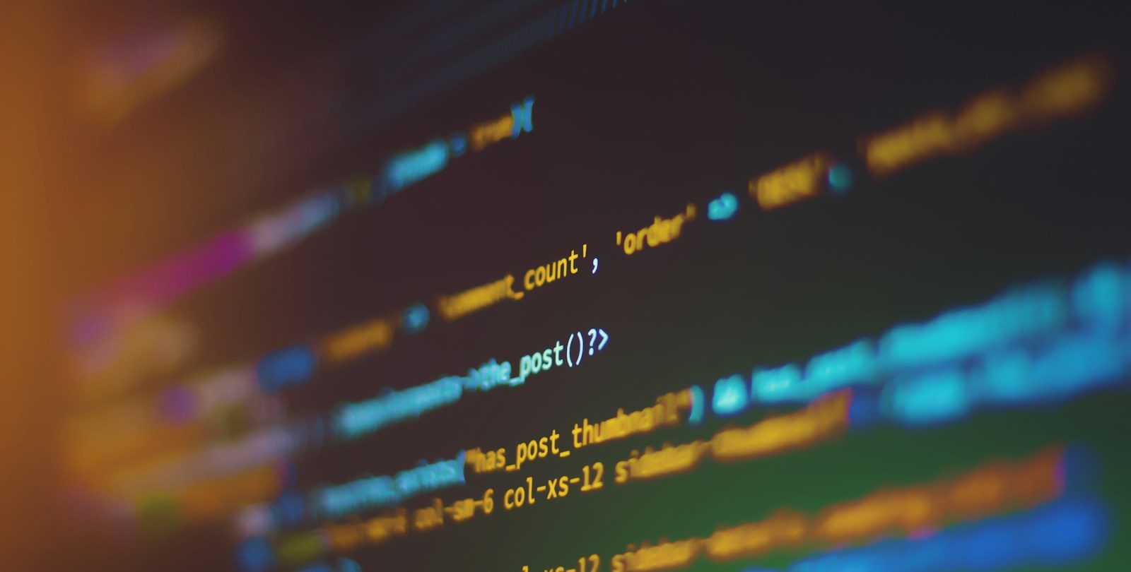 shallow focus photography of computer codes