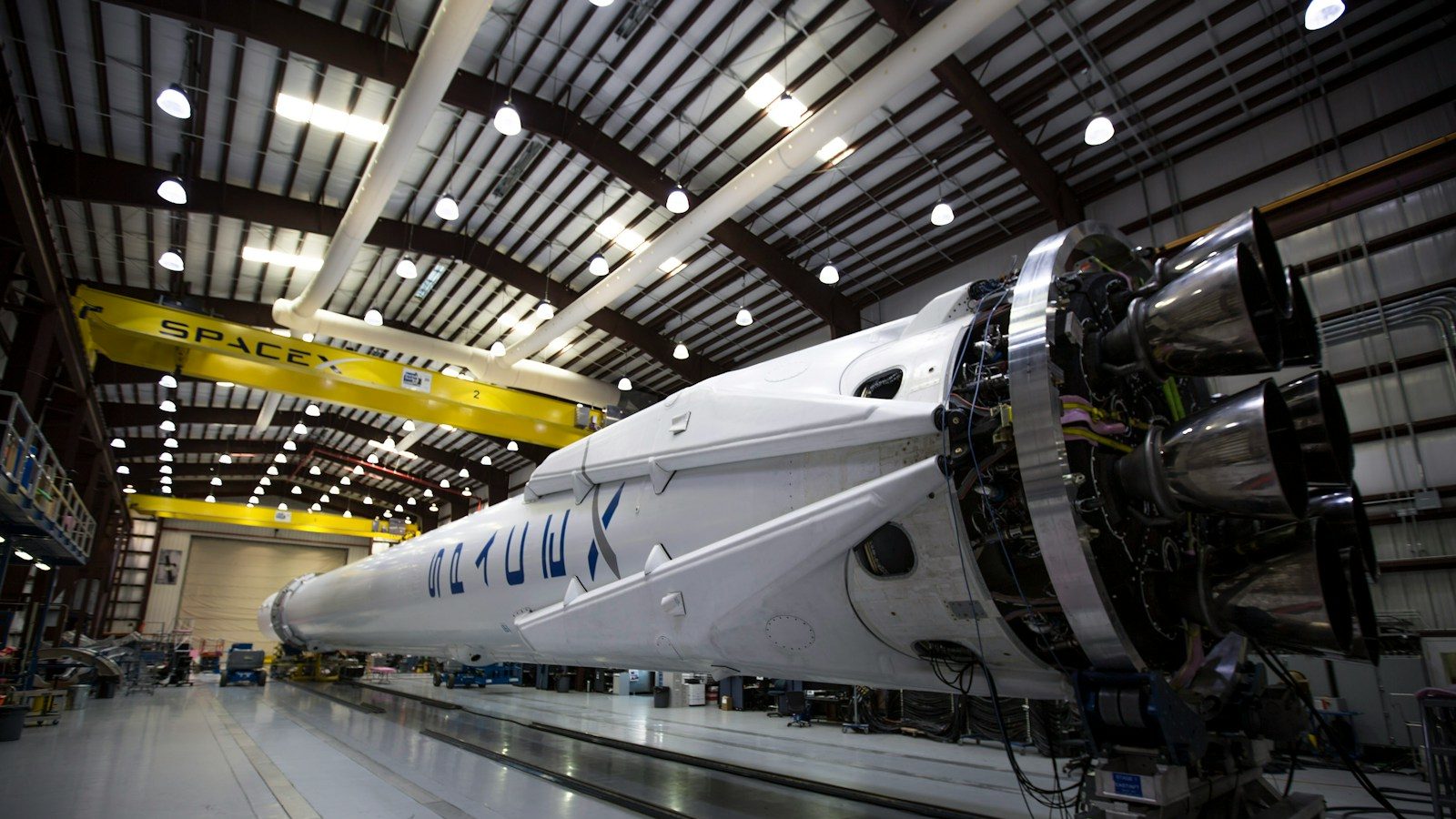 white space shuttle indoors